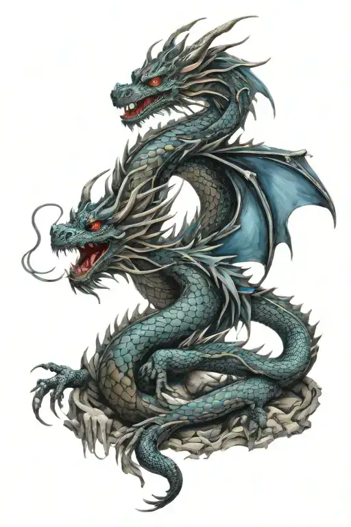 Vibrant Dragon Tattoo Designs For The Whole Back Sitting