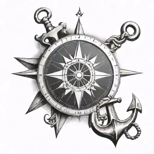 Compass And An Anchor