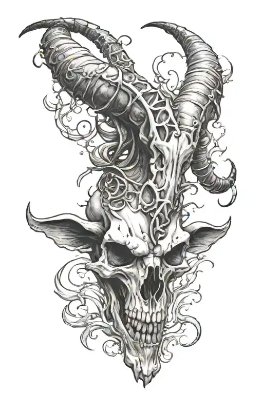 Devil Goat Skull