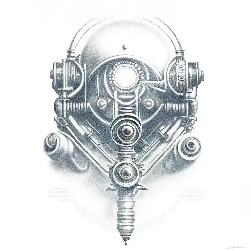 A Realistic Portrait Of The Protagonist From Bio Shock With Intricate Steampunk Elements