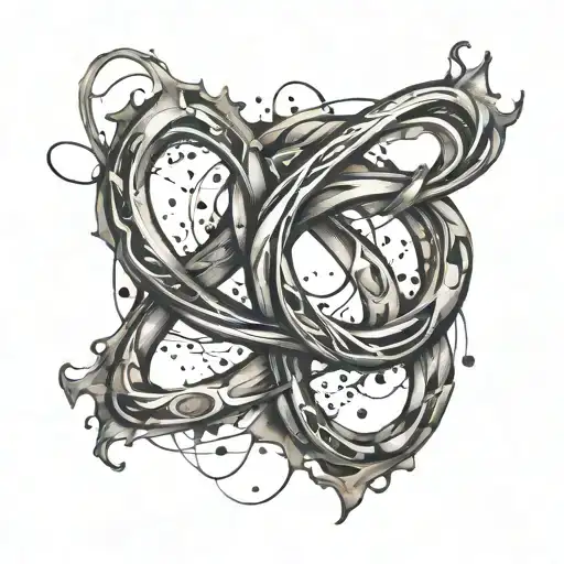 Infinity Symbol With Abstract Background