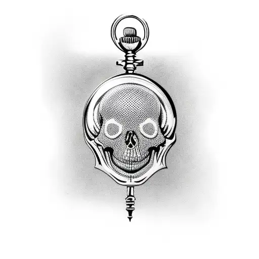 Pocket Watch Skull