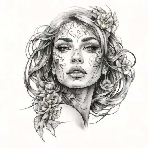 Woman Sexy Face Made