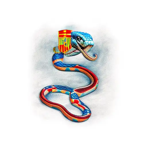 Snake Spain Flag Color