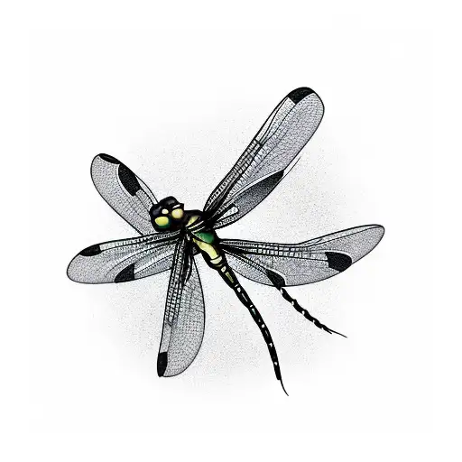 Dragonfly On Frangipani