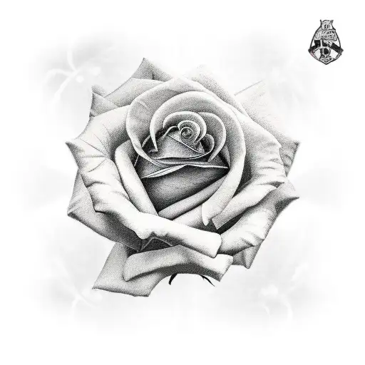 Rose Wrapped Football With Butterfly