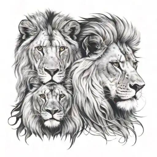Male And Female Lion
