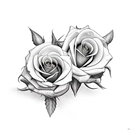 2 Roses With A Turtle