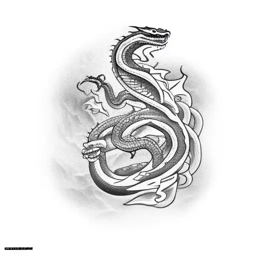 Snake With Dragon