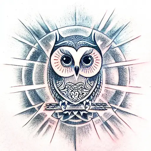 Owl And All Seeing Eye
