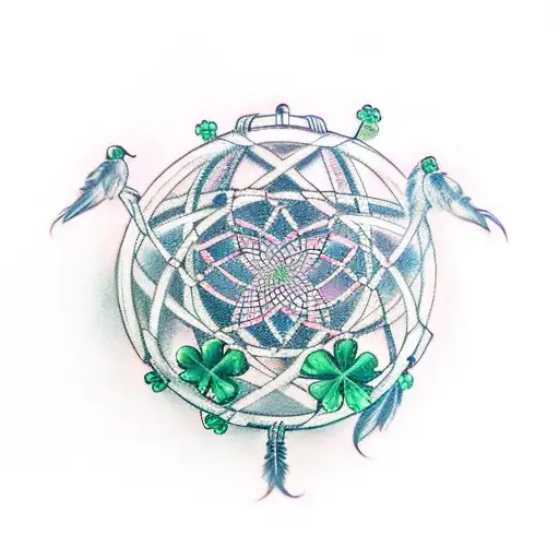Dreamcatcher With Shamrocks