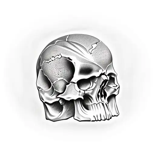 Skull With Time