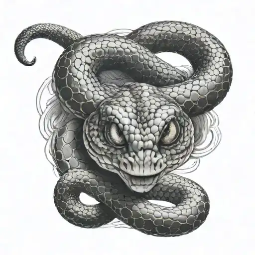 Snake Figure Of 8 Eyes