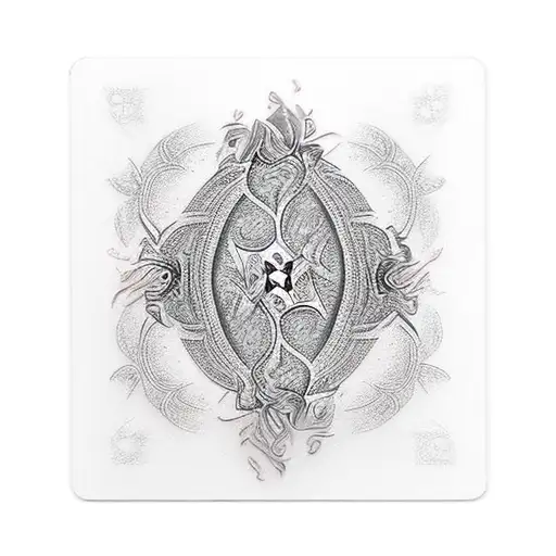 Full House Card Deck On Fire