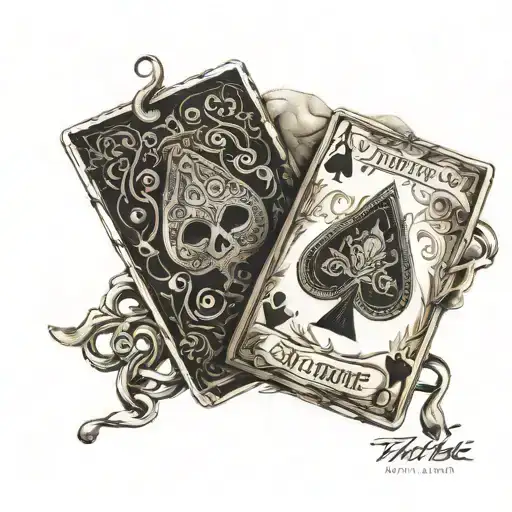 Jack And Ace Of Spade Card