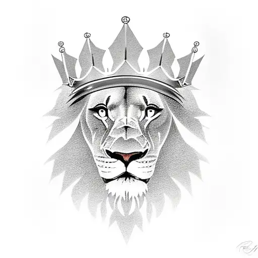 Lions Head With Crown