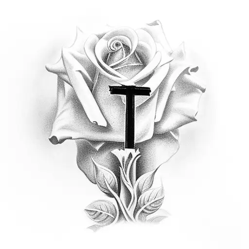Cross Of God And Rose