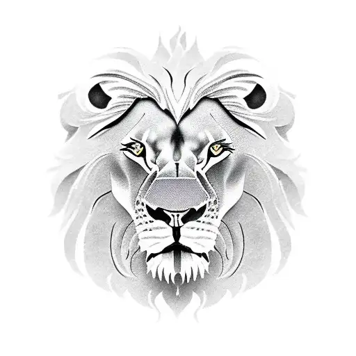 Lion Head With Scroll