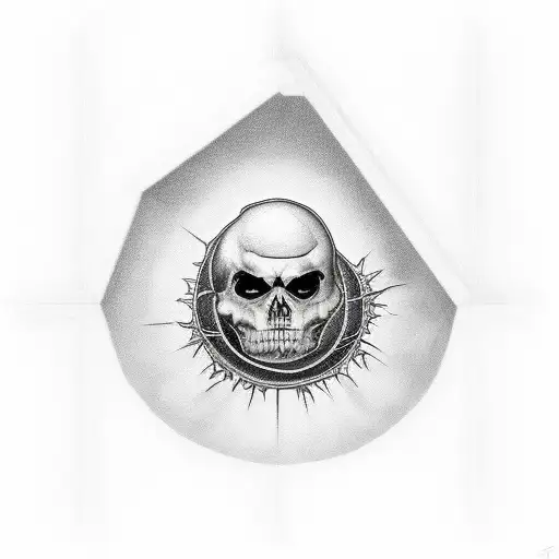 Dark Room With A Open Door With Light A Broken Chain Inside The Room And The Moon Stages Up