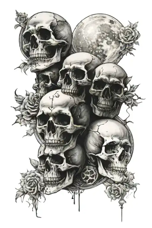 Skulls Moon Phases