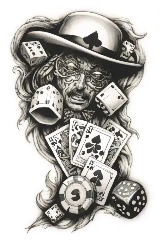 Gambling Themed Sleeve