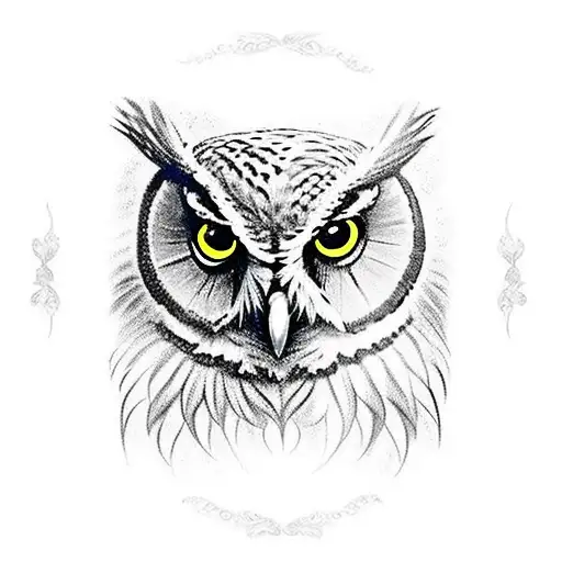 Owl Caduceus Time Moon