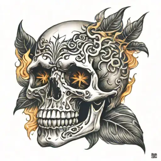 Skull And Fire