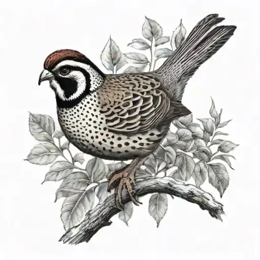 Adult Male Quail Black