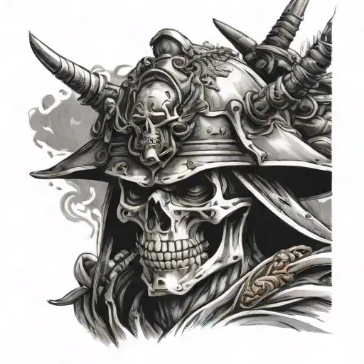 Samurai Skull Wearing
