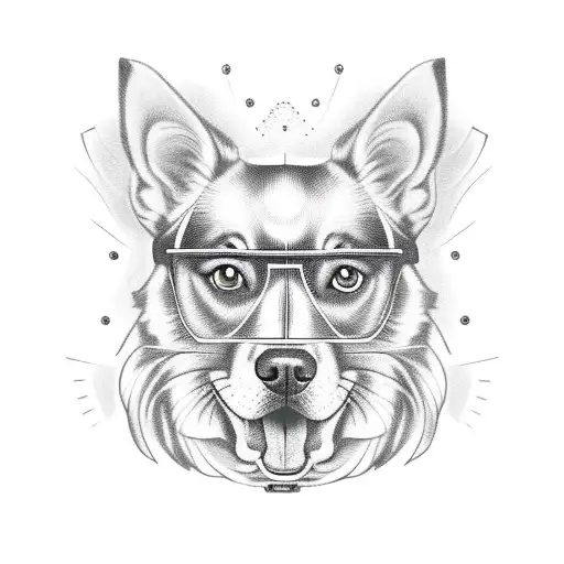 A Realistic Portrait Of A Dog Driving A Car