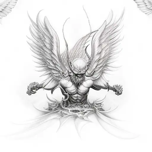 Wing Demon And Angel