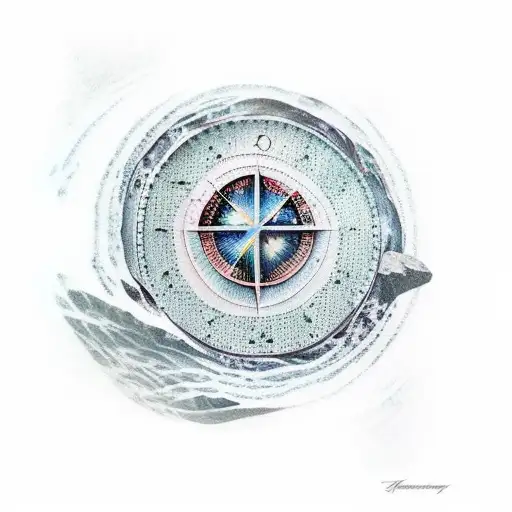 Waterfall From A Rock With Four Different Ledges For Astrological Signs