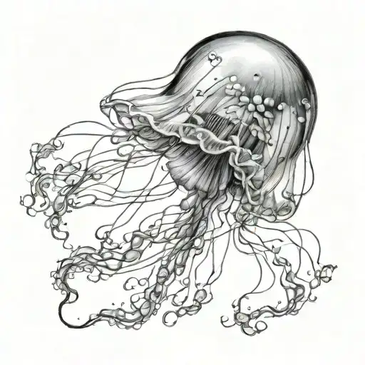 Jellyfish Swimming Gracefully