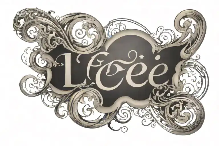 The Word 'Lee' Underneath An Infinite Symbol Integrated