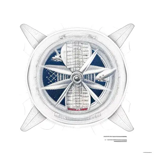 Airplane Window With Travel Imagery Within