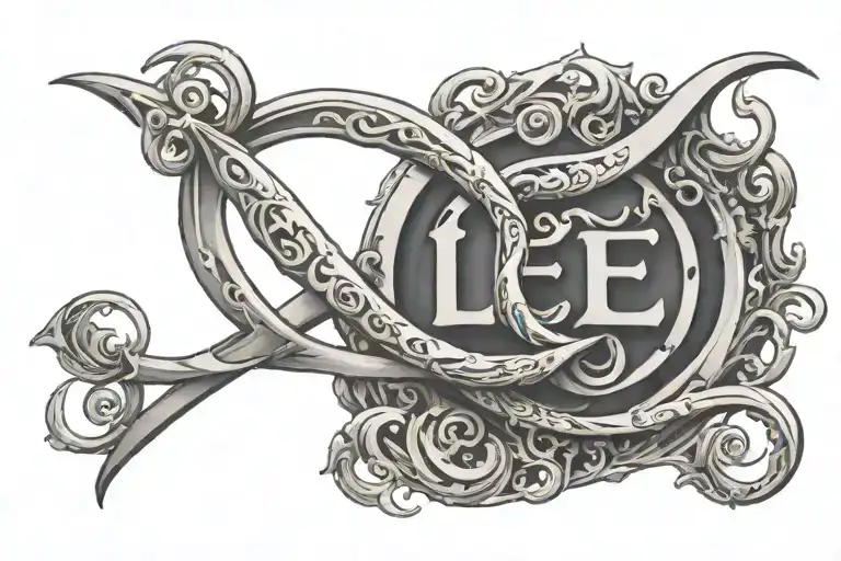 The Word 'Lee' Underneath An Infinite Symbol Incorporated
