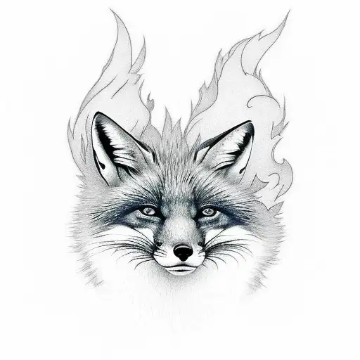 A Fox With A Fire Tail