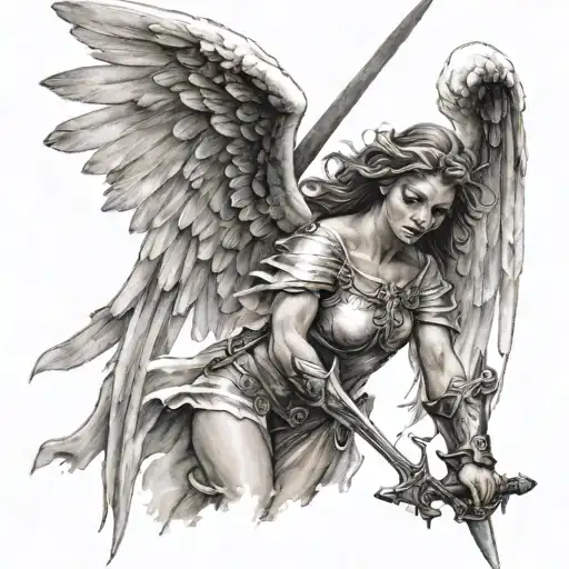 An Angel With A Sword