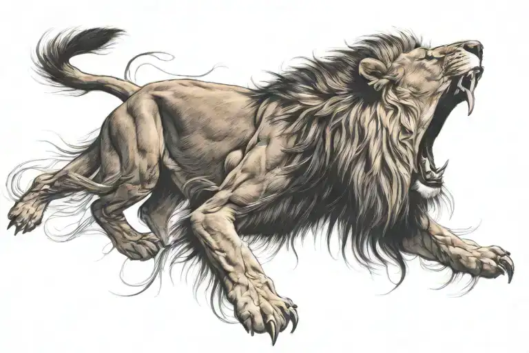 Lion Roaring