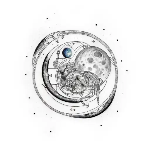 Constellation And Moon