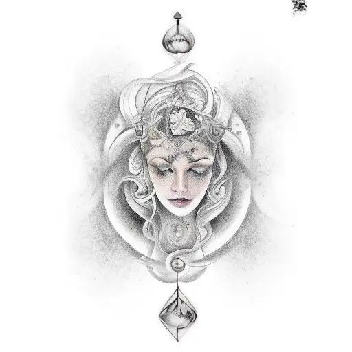 Virgo With Aquarius Tatoo