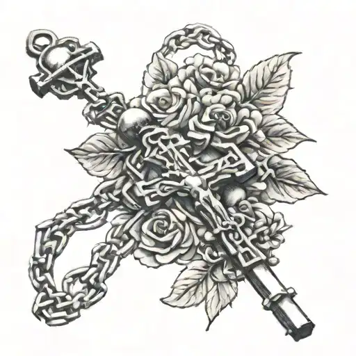 Rosary Wrapped Loosely