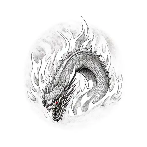 Physical Therapist Healing A Wounded Fire Dragon