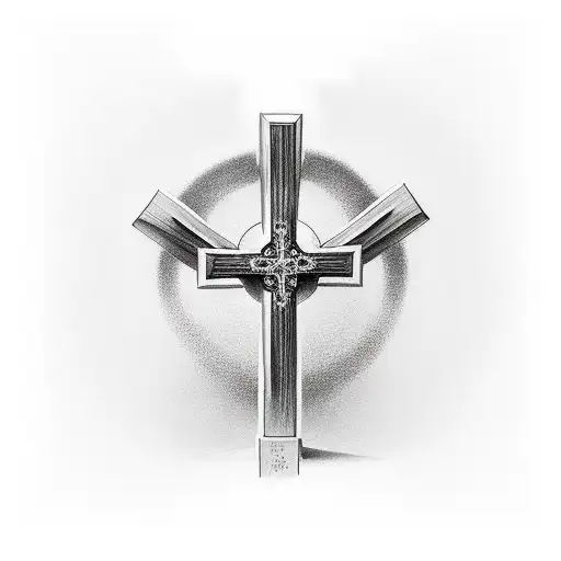 Christian Cross With Hands