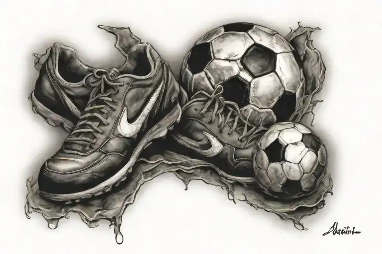 Soccer Ball And Shoes