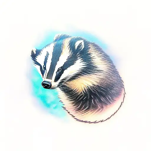 Badger In A Race Car