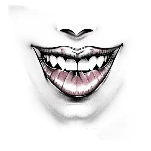 Female Vampire Lips And Teeth
