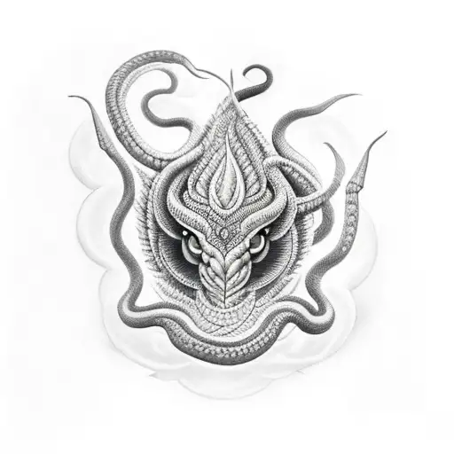 Nightshade With Trishul With Snake