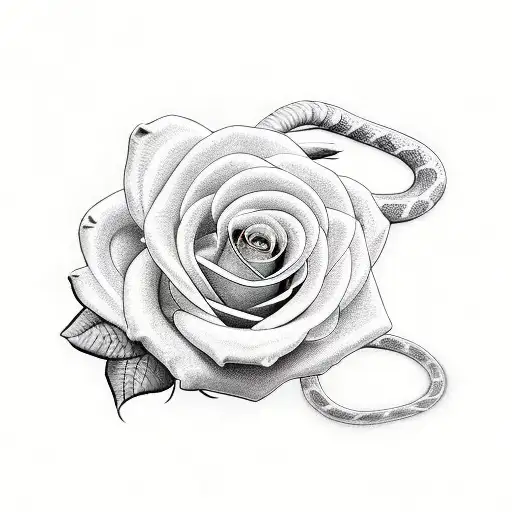 Snake With Roses