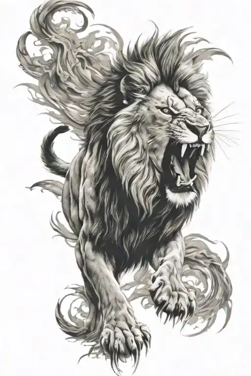 Lion Roaring